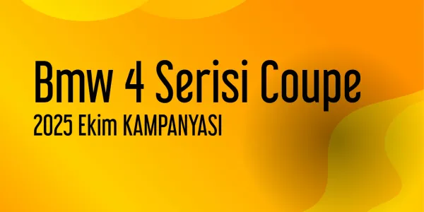 Bmw 4 Serisi Coupe Ekim 2025 Kampanyası