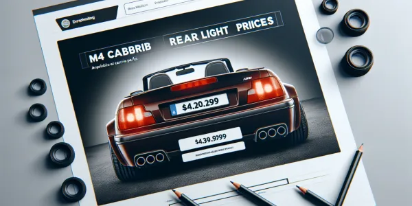 M4 Cabrio Arka Far Fiyat Listesi