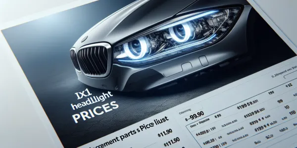 İX1 Ön Far Yedek Parça Fiyat Listesi